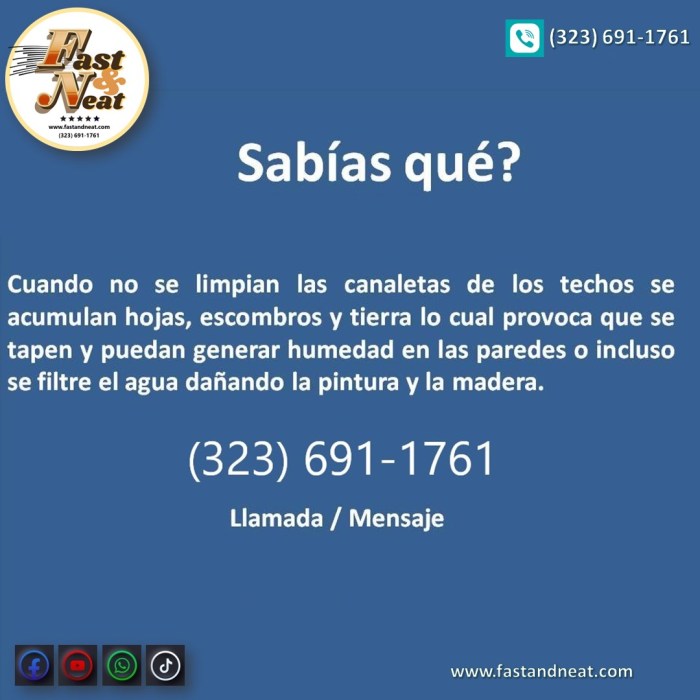 Sabias que cuando no se limpian las canaletas de lluvia